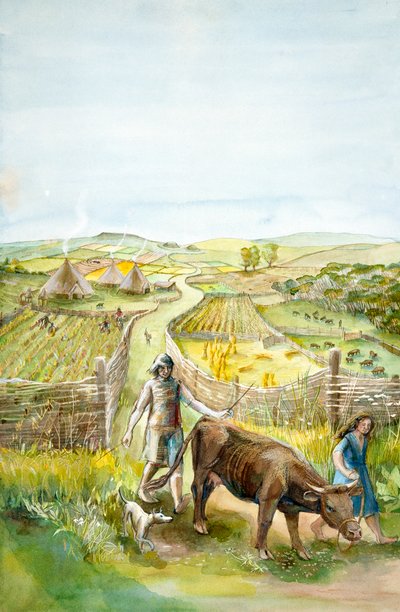 Landsbygdslandskap, 2000 f.Kr., c1990-2010 av Judith Dobie