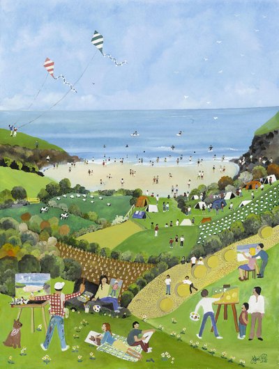 Sommarnöjen, 2009 (Gouache på papper) av Judy Joel