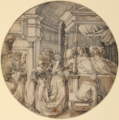 Bröllopsscen av Jörg Breu the Elder