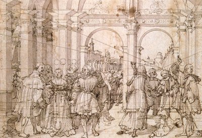 Lucretias självmord, tidigt 1500-tal av Jörg Breu the Elder