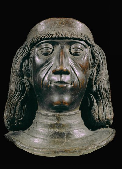 Bronsbyst av kejsar Maximilian I ... (brons) av Jörg Muskat