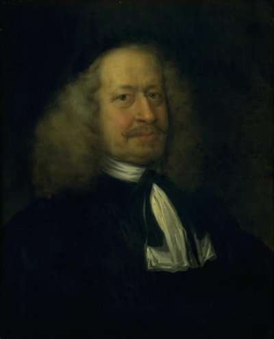 Porträtt av Adam Olearius, bibliotekarie till hovet på Gottorp av Jürgen Ovens