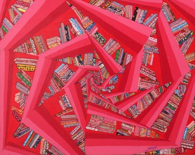 Spiralbundna röda böcker av Jukyong Park