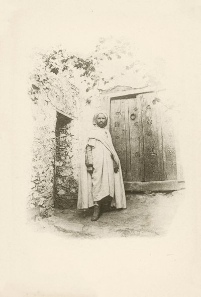 En av Jules Gervais-Courtellemonts vyer över Algeriet (svartvitt foto) av Jules (after) Gervais-Courtellemont