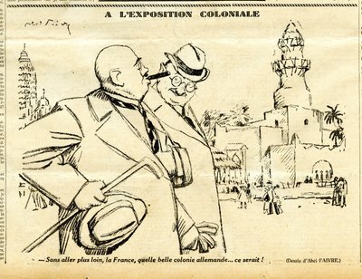 Uppriktig, satirisk i svartvitt av Jules Abel Faivre