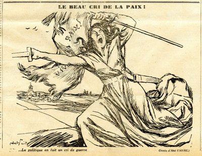 Candide, satirisk i svartvitt av Jules Abel Faivre