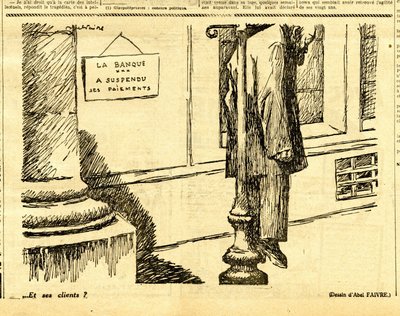 Uppriktig, satirisk i svartvitt av Jules Abel Faivre