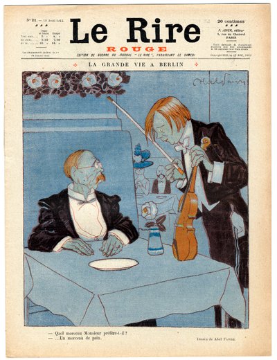 Omslag till "" The Red Laughter", Satirical in Colors av Jules Abel Faivre