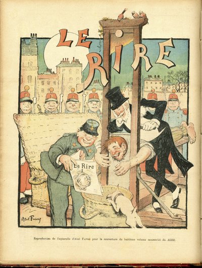 Illustration av Abel Faivre (1867-1945) för omslaget till Le Rire av Jules Abel Faivre