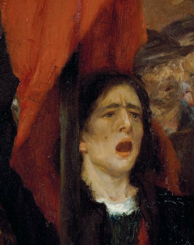 La Greve at Creusot (Strike at Creusot) av Jules Adler