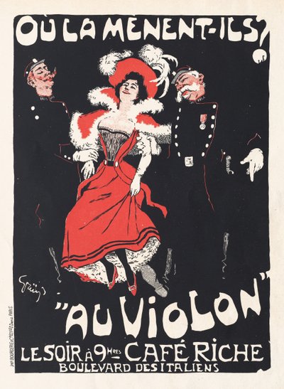 Vart leder de henne till fiolen, 1897. av Jules Alexandre Grün