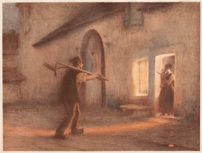 Återvända från fälten av Jules Alexis Muenier