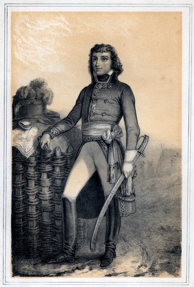 Barthélemy Catherine Joubert, fransk general, 1800-talet. av Jules Alfred Vincent Rigo