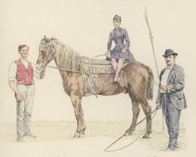 Hästtränare (färg litho) av Jules Arsene (after) Garnier