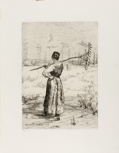 Återkomsten från fältet, 1878 av Jules Bastien Lepage