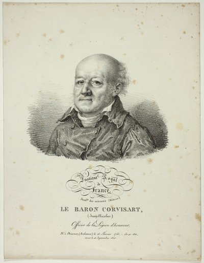 Porträtt av Jean-Nicolas, baron Corvisart av Jules Boilly