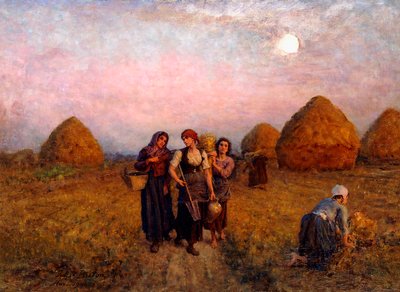 Gryningsarbete, 1900 av Jules Breton