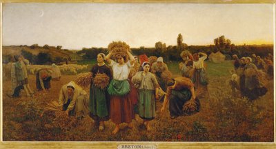 Påminnelse om samlarna (målning på duk) av Jules Breton