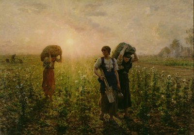 Arbetsdagens slut, 1886-87 av Jules Breton