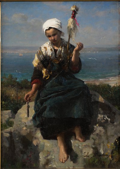 Linspinneriet av Jules Breton