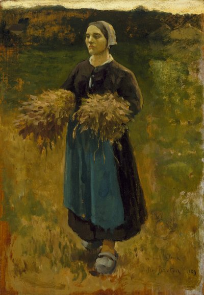 The Gleaner, 1859 av Jules Breton