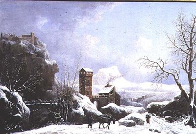 Vinterlandskap av Jules Cesar Denis van Loo
