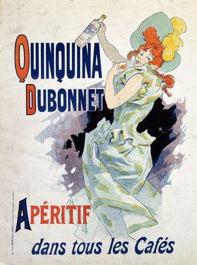 Reklamaffisch för Quinquina Dubonnet - av Jules Cheret av Jules Cheret