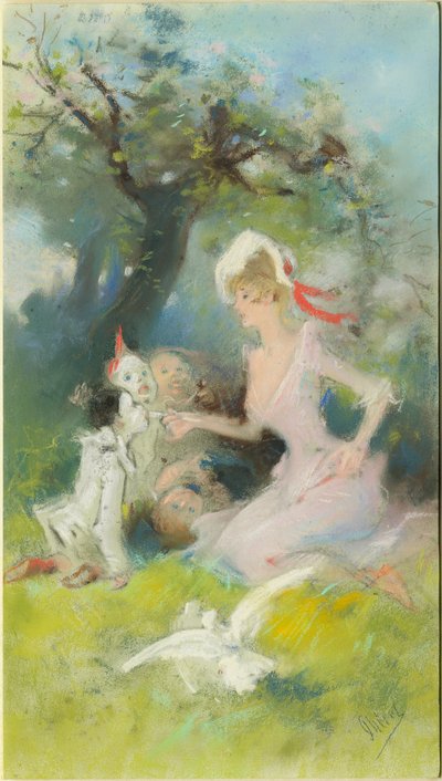 Die Clowns füttern av Jules Cheret