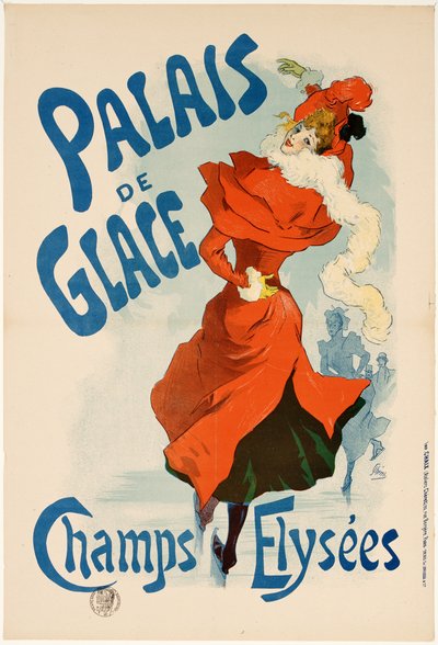 Palais de Glace Champs Elysées, Rückansicht av Jules Cheret