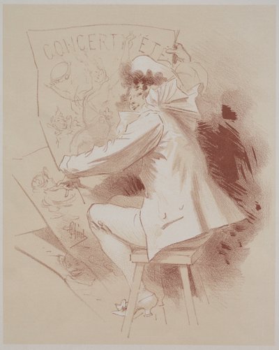 Sommarkonsert, ca. 1895-1900. av Jules Cheret