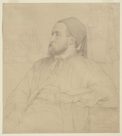 Porträtt av Constant Moyaux, arkitekt, 1865 av Jules Clement Chaplain