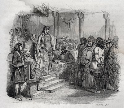 Ermengarde de Hesbaye (778-818) (Hermengarde av Hesbaye) lät Bernard d