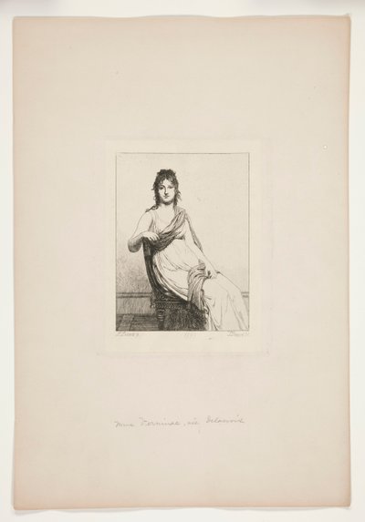 Mme Verninac, n?e Delacroix av Jules David