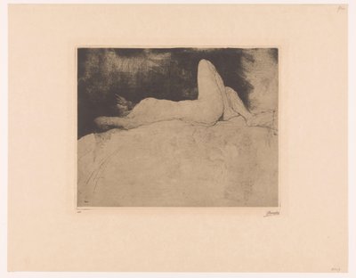 Ligger naken Nu (titel på objekt) av Jules De Bruycker (signed by artist)