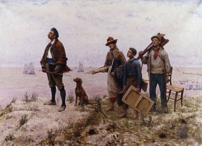 En amatörmålare; En amatörmålare, av Jules Denneulin