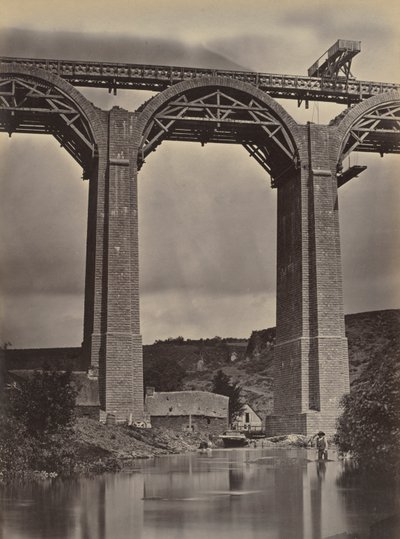 Pont-de-Buis, vid Doufine, Frankrike, ca. 1865. av Jules Duclos