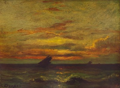Solnedgång, c1879, 1938 av Jules Dupré