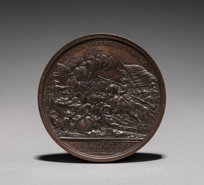 Medalj: Daniel Morgan omvänd. av Jules Dupré