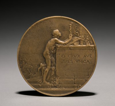 Medalj baksida, 1800-tal. av Jules Dupré
