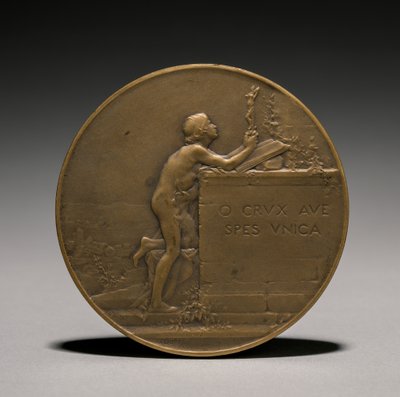 Medalj baksida, 1800-tal. av Jules Dupré