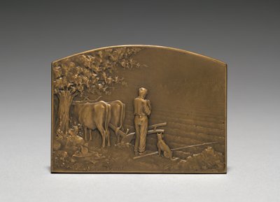 Medaljong framsida. av Jules Dupré