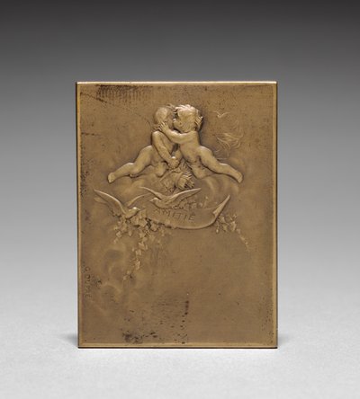 Medaljong omvänd. av Jules Dupré