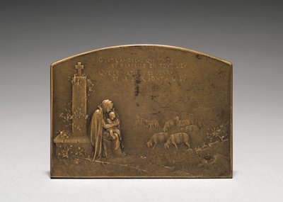 Medaljong omvänd. av Jules Dupré