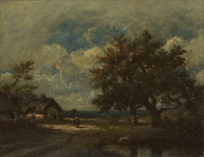 Stugan vid vägkanten, Stormy Sky av Jules Dupré
