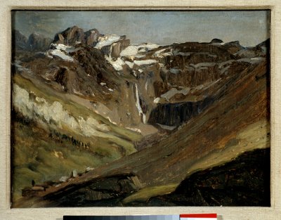 Cirkusen i Gavarnie i Pyrenéerna Målning av Jules Dupre av Jules Dupré