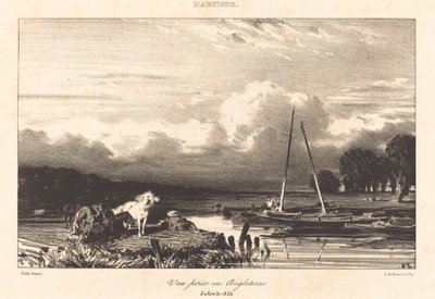 Utsikt i England av Jules Dupré