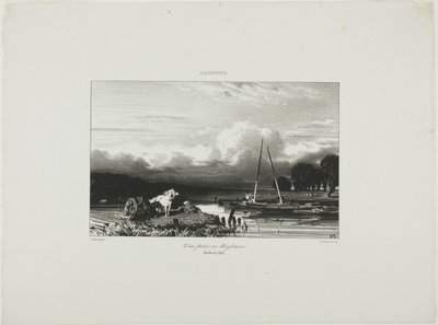 Utsikt i England av Jules Dupré