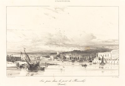 Utsikt i Plymouth Port av Jules Dupré