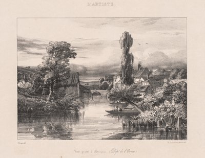 Vy tagen vid Alençon av Jules Dupré