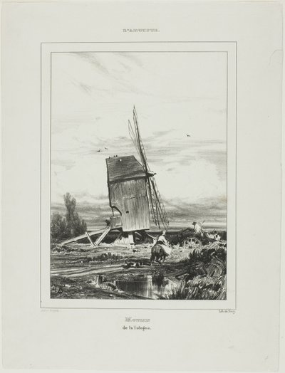 Väderkvarnen i Sologne av Jules Dupré